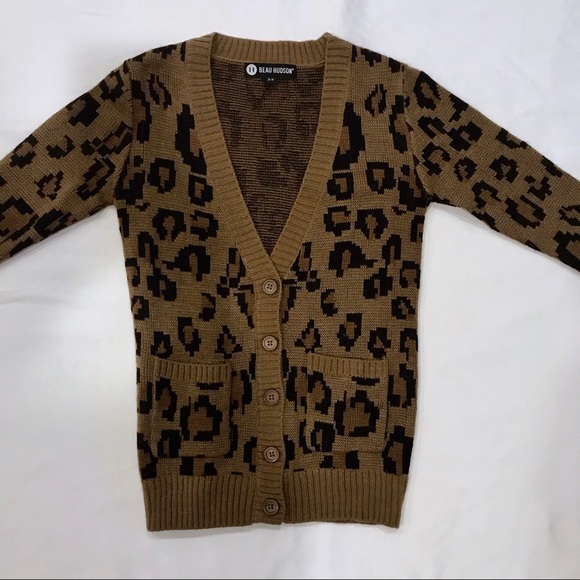 HP!!! 🤩 Beau Hudson Leopard Cardigan - Picture 2 of 4